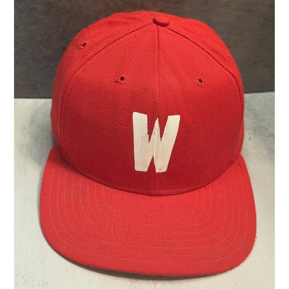 Vintage New Era Pro Model Snapback Hat Wisconsin Made in USA Green Underbrim